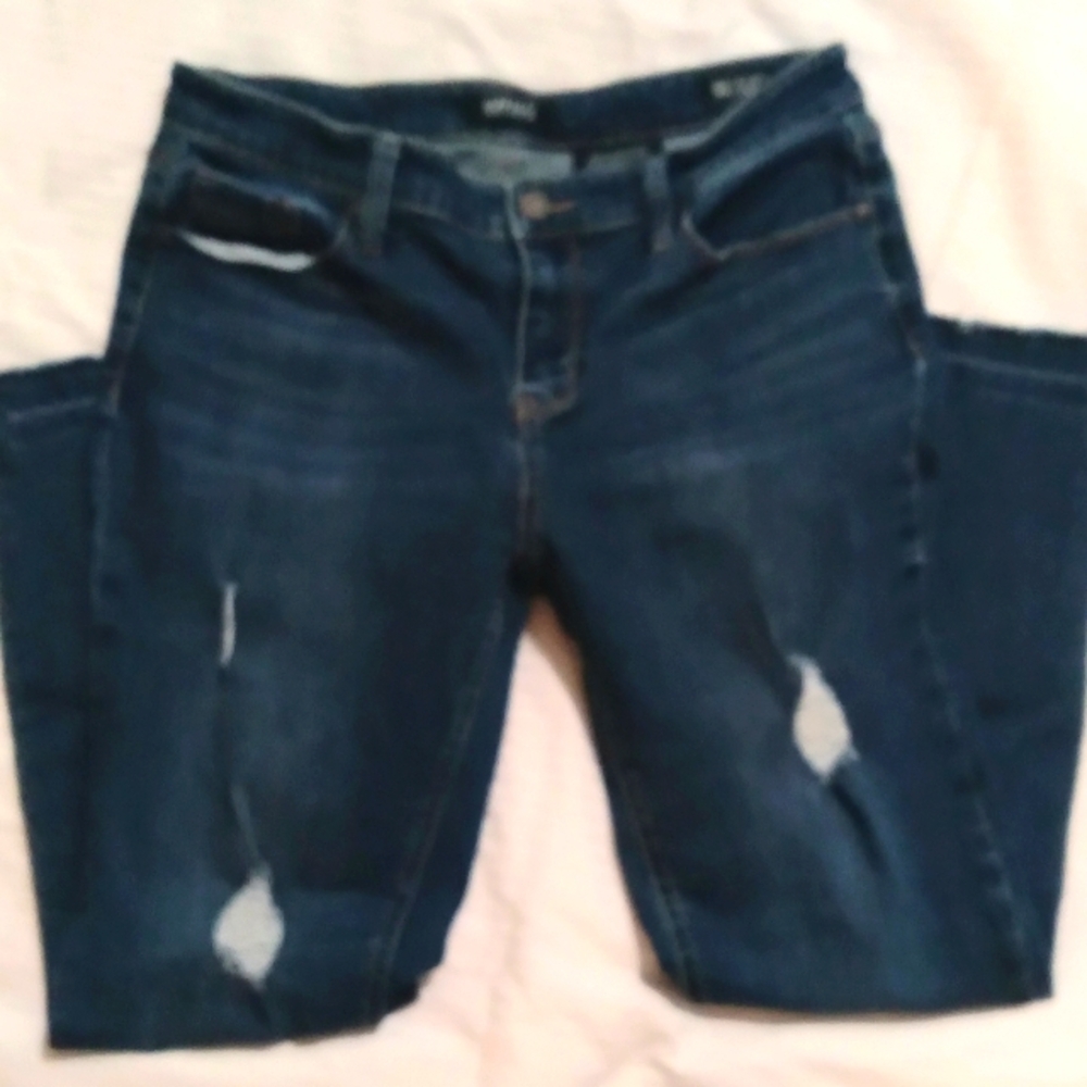 Buffalo David Bitton Rip & Repair Mid-Rise Skinny Jeans